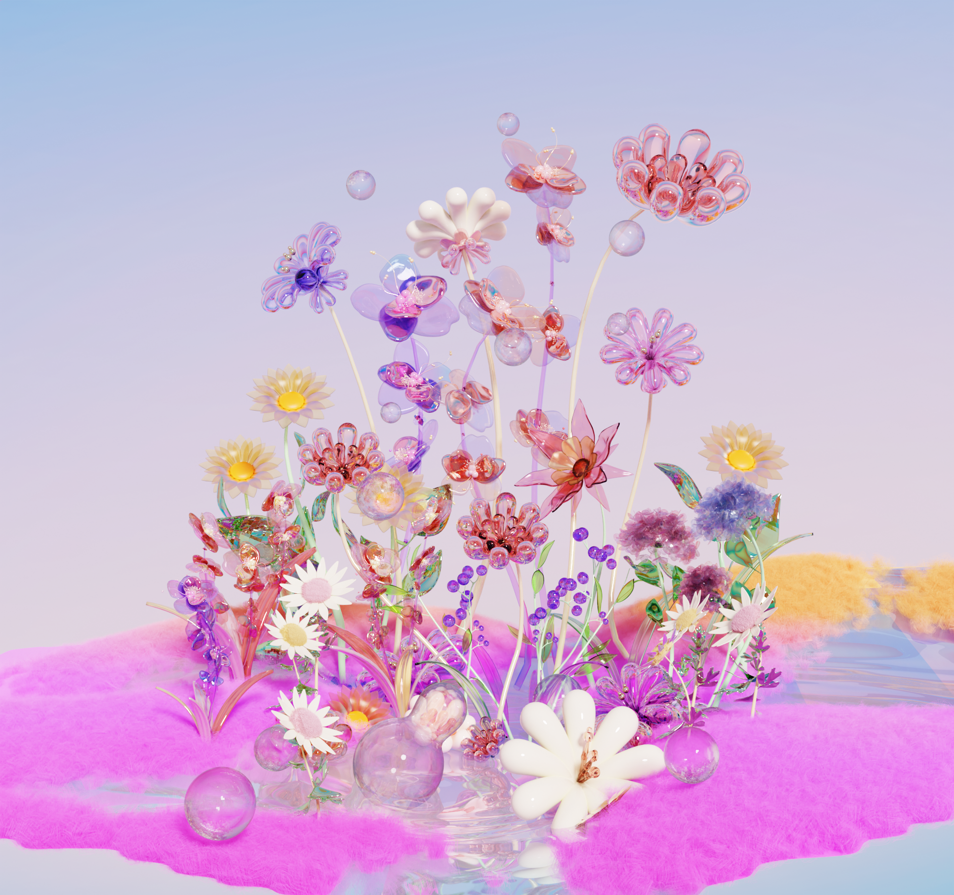 疗愈花园 3D 海报